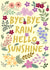 Bye bye rain, hello sunshine created by Lili's Papers Co.