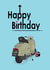 British Mod Birthday Card 1000 created by aob.designed