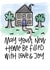 Cute Doodle New Home Card - House - May Your New Home Be Filled With Love & Joy created by Carrie Sorrell