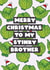 Stinky Brother - Brother - Sprouts - Farts - Cheeky - Brussel Sprouts - Cute - Christmas Card created by Bev O'Connor || @oconnordesign