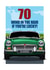 CLASSIC OPEN TOP SPORTS CAR 70TH BIRTHDAY CARD created by RetroMotion Artwork