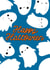 Happy halloween cute ghost greeting card created by Lena Lapina