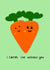 Love Carrot I carrot live without you card created by Isabella Illustrations