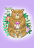 You Deserve a Bear Hug bear love and friendship card created by Isabella Illustrations