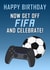 Fifa Gaming Birthday Card created by Daft as Duck