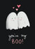 Cute Ghost Pun Anniversary Card - You're My Boo created by Emily Nelson
