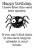 Spider Birthday Card created by Rosie Johnson Illustrates