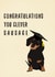 dachshund card for your new graduate - celebrate their achievements created by Artzen Island