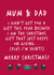 Cheeky Christmas card for Mum and Dad created by Fifi Designs