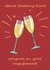 Funny Wine Engagement Card created by Arikaa Designs