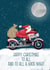 Biker Santa Christmas Card created by Silky Rose Design