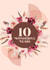 10 years wedding anniversary card created by Blush & Blossom 