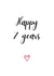 7th / Seventh Anniversary - Happy 7 years created by A Bee's Designs