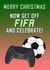 Fifa Gaming Christmas Card created by Daft as Duck