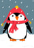 Penguin Xmas created by Art by Reb