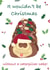 Party starter Colin the caterpillar christmas card 1000 created by Sarah Stephenson