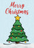 Christmas tree card created by Doublea