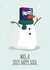 Frostie(s) the Snowman Christmas Card created by Cheeky Peeky