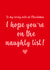 to my lovely wife naughty list card created by Dani Verbeeten
