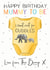 Love from the bump, Happy Birthday Mummy To Be! created by Making Meadows Ltd