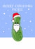 Christmas Pickle Card created by Dan Likes to Draw