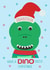 T-Rex Christmas Card for Grandson created by Simply Nix