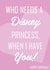 Disney Prince/Princess - Happy Birthday Card 1001 created by Vale Designs