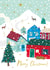 Pretty - Mountain Village - Festive - Traditional - Reindeer - Merry Christmas Card created by Jessica Hogarth