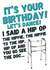 Hip Op Old Birthday Card created by picsandsquiggles