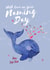 Blue Whale Naming Day Card created by Bow & Bell