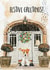 Festive Greetings Dog card created by Jo Scott Art