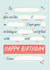Mad lib birthday card created by Poppy Lane