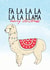 Fa la la Llama Christmas Card created by Pearl Ivy