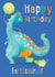 'Fartosaurus' birthday card created by Alexandra Elliot Designs