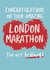 London Marathon Congratulations Card created by Giddy Kipper