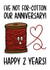Cotton 2 Year Anniversary A6 Card created by TeePee Creations