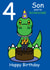 Roarsome Son 4th Birthday Card created by @Cupsie's Creations