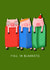 Pigs in blankets Christmas card created by Nicola Watson