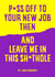 Rude New Job Message created by Liverpool Card Studio
