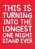 Funny Valentines Day Card -This Is Turning Into The Longest One Night Stand Ever created by Studio Doodles