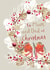 Robins - Festive - Traditional - Wreath - Parents - Pretty - To Mum and Dad at Christmas - Christmas Card created by Louise Tiler
