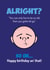 Karl Pilkington Happy birthday an' that! created by McCabe Graphics