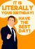 Chris Traeger It Is Literally Your Birthday Card created by TORIAillustration