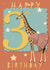 Happy 3rd Birthday created by Molly & George Illustration