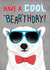 Cool bear 'Bear'thday design created by Pencilface