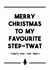 Merry Christmas, Step-Twat created by Dark Heart Cards