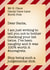 Funny letter to Santa Christmas card created by The Girl Next Draw Cards