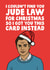 The holiday Jude Law Christmas card created by Studio Doodles