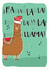 FUNNY SINGING LLAMA CHRISTMAS CARD created by Leebee Designs