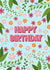 Happy Birthday Botanical Card created by Sarah Cowan